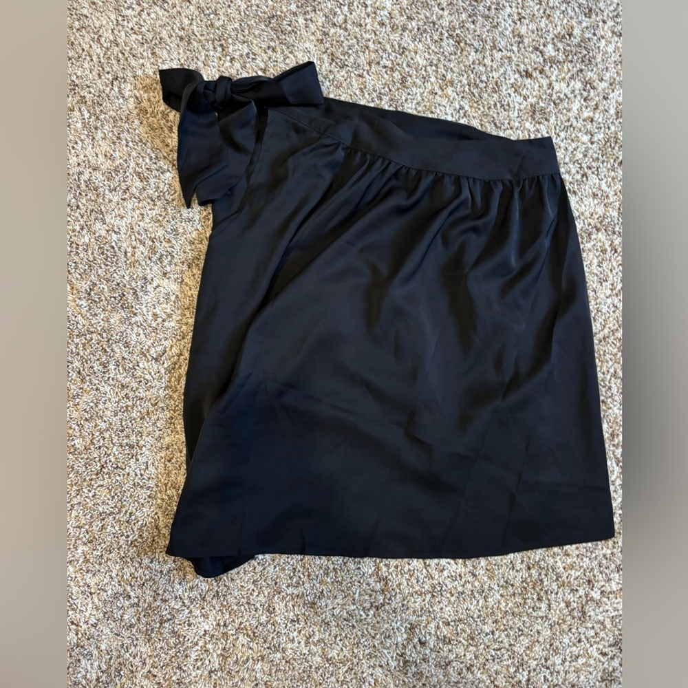 Elegant Black Women's Asymmetrical Blouse